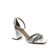 White colour women open shoes