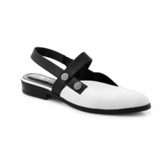 White colour women open shoes