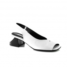 White colour women open shoes