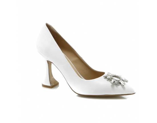 White colour women court shoes