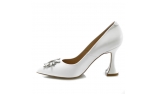 White colour women court shoes