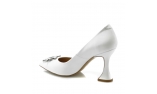 White colour women court shoes