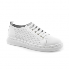 White colour women leisure shoes