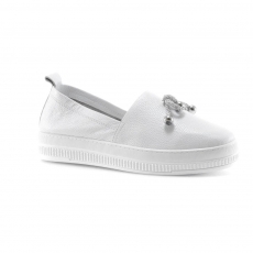 White colour women leisure shoes