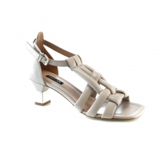 ivory colour women open shoes