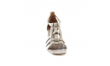 ivory colour women open shoes