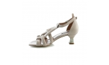 ivory colour women open shoes