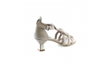 ivory colour women open shoes