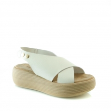 ivory colour women open shoes