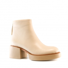 ivory colour women ankle boots