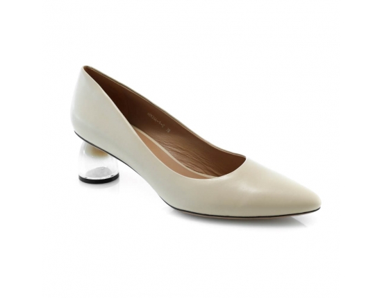 ivory colour women court shoes