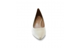 ivory colour women court shoes