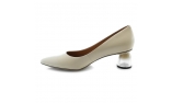 ivory colour women court shoes