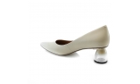 ivory colour women court shoes