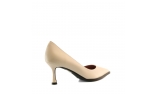 ivory colour women court shoes