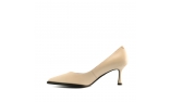 ivory colour women court shoes