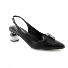 Black colour women open shoes