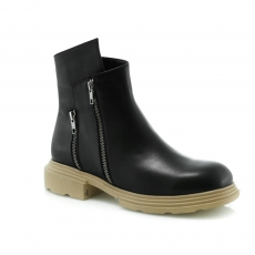 Black colour women ankle boots