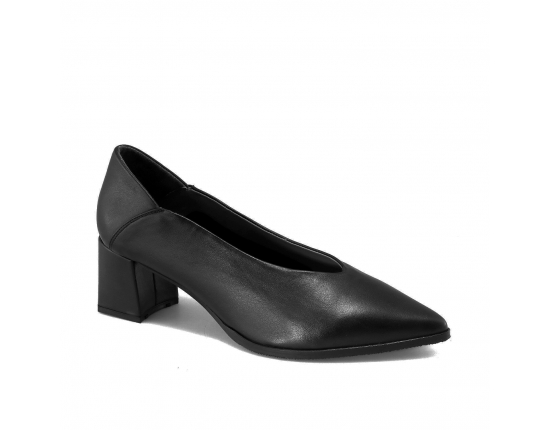 Black colour women court shoes