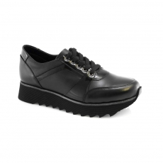 Black colour women court shoes