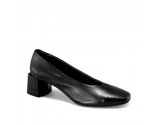 Black colour women court shoes