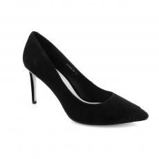 Black colour women court shoes