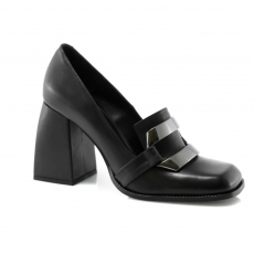 Black colour women court shoes