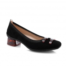 Black colour women court shoes