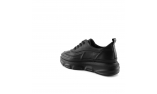 Black colour women court shoes