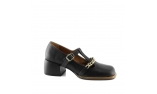 Black colour women court shoes