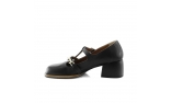 Black colour women court shoes