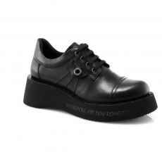 Black colour women court shoes