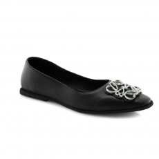 Black colour women court shoes