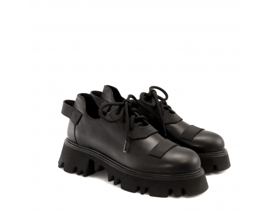 Black colour women court shoes