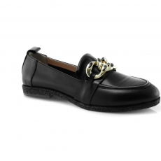 Black colour women court shoes