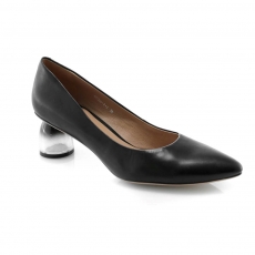 Black colour women court shoes