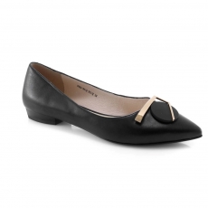 Black colour women court shoes