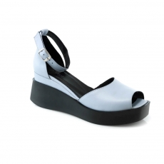 Blue colour women open shoes
