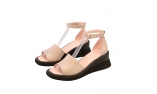 ivory colour women open shoes