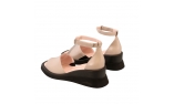 ivory colour women open shoes