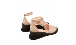 ivory colour women open shoes