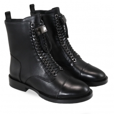 Black colour women ankle boots