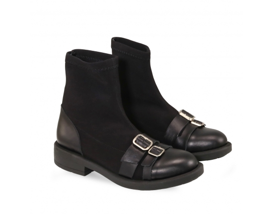 Black colour women ankle boots