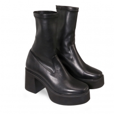 Black colour women ankle boots