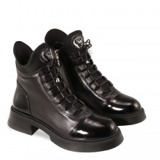 Black colour women ankle boots