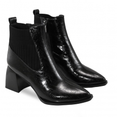 Black colour women ankle boots