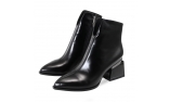 Black colour women ankle boots