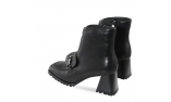 Black colour women ankle boots