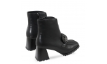 Black colour women ankle boots