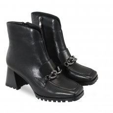 Black colour women ankle boots